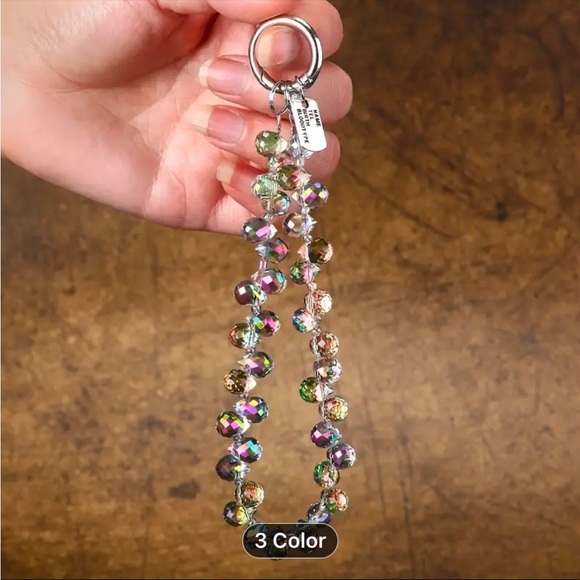 Crystal Purse charm / Keychain / phone wristlet NEW retail $18 - Picture 5 of 5